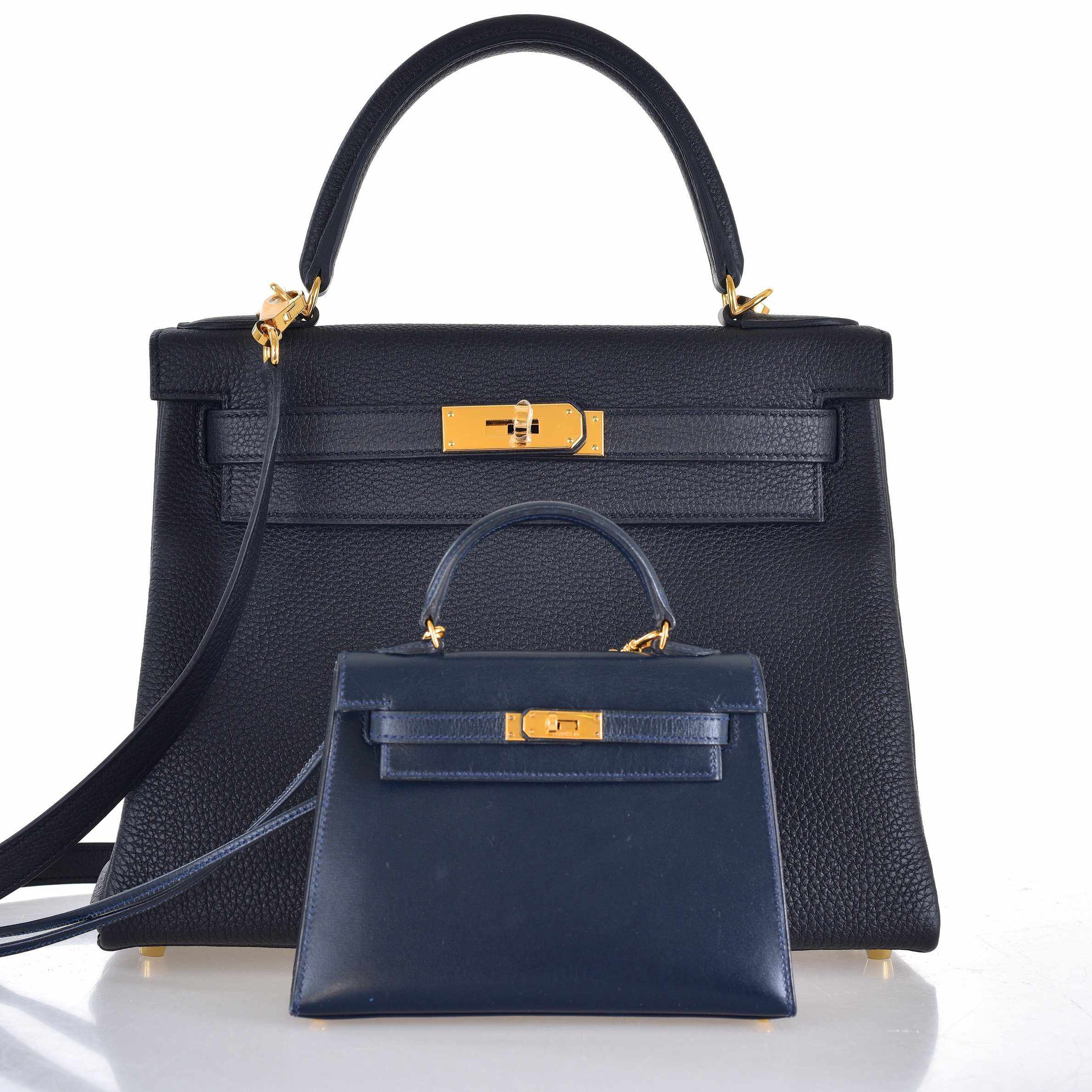 Hermès Kelly 15 Sellier Blue Box Gold Hardware | Rare