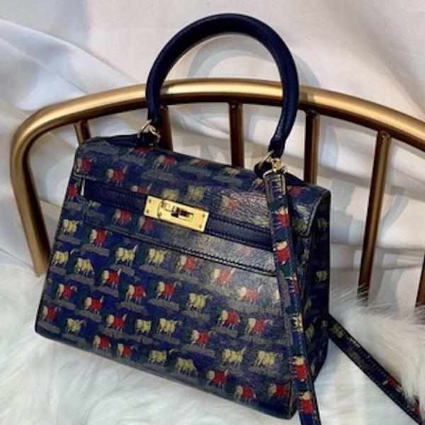 Hermès Kelly 20 in Horse Print with Gold hardware