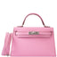 Hermès Kelly 20 Mini II Sellier 5P Bubblegum Pink Epsom Palladium Hardware