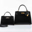 Hermès Kelly 20 Mini II Sellier Black Box Palladium Hardware - Limited