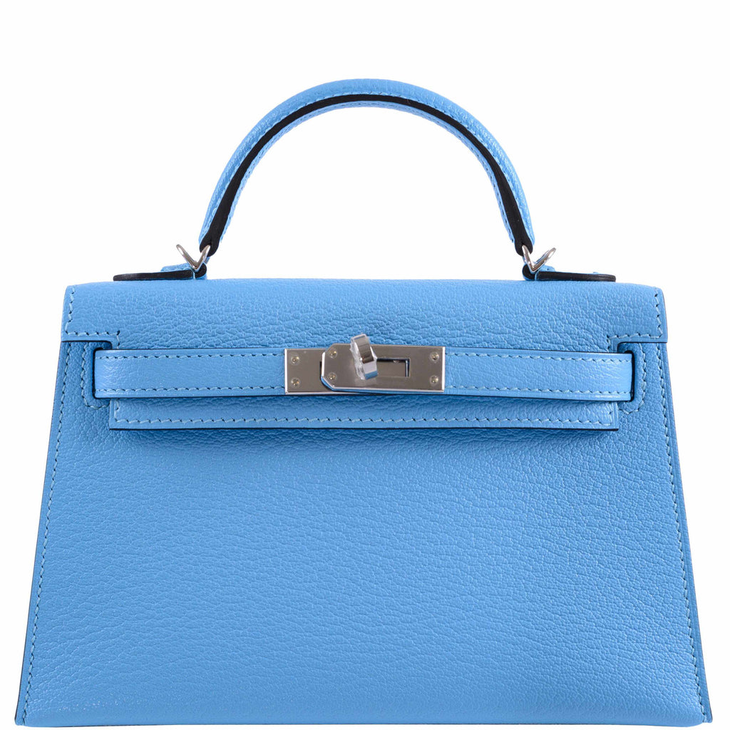 Hermes Kelly 20 Mini Sellier Bag Deep Blue Epsom Leather Gold