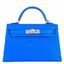 Hermès Kelly 20 Mini II Sellier Blue Hydra Chevre Palladium Hardware