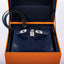 Hermès Kelly 20 Mini II Sellier Blue Sapphire Porosus Crocodile White Gold Hardware with Diamonds