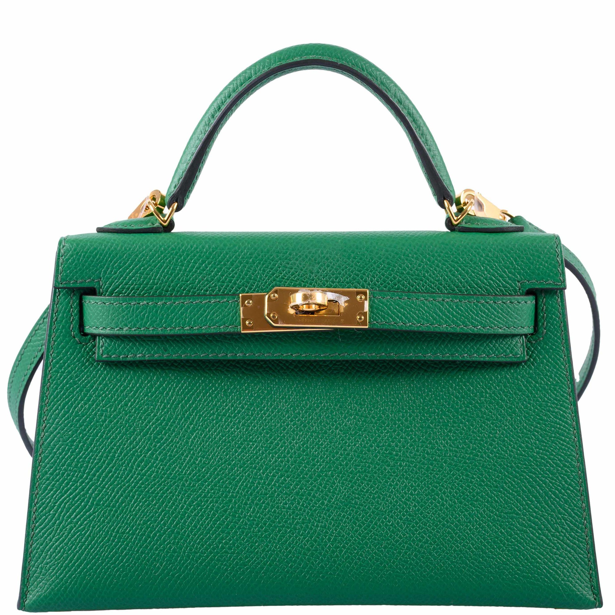 Hermès Kelly 20 Mini II Sellier Cactus Epsom Gold Hardware