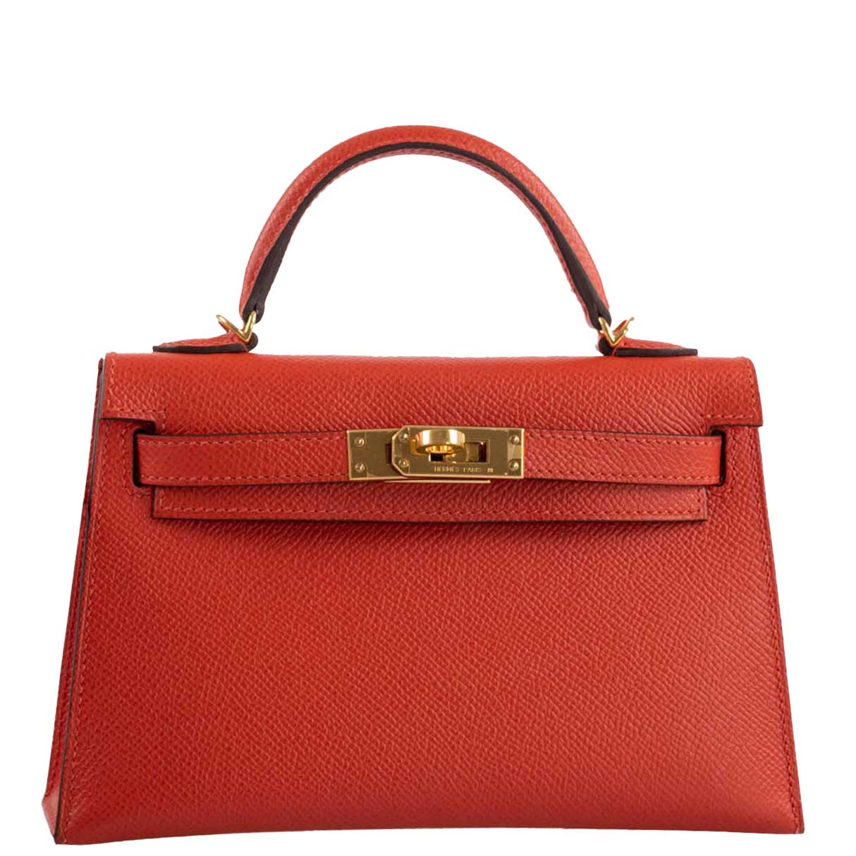 Hermès Kelly 20 Mini II Sellier Capucine Epsom leather Gold Hardware
