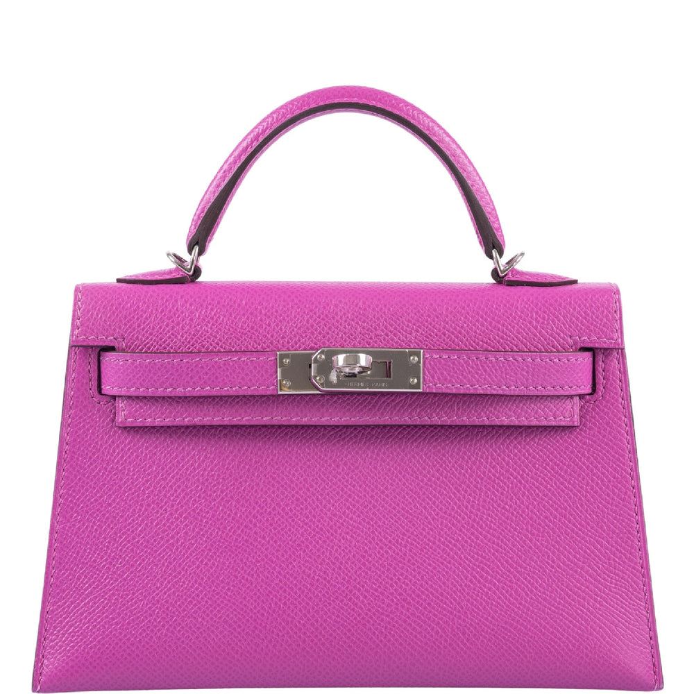 Hermès Kelly 20 Mini II Sellier Magnolia Epsom Palladium Hardware