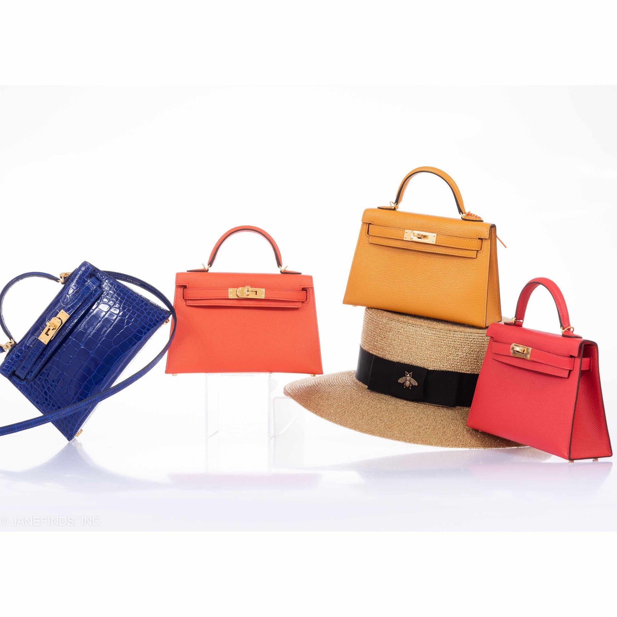 Hermès Kelly 20 Mini II Sellier Orange Poppy Chevre Gold Hardware