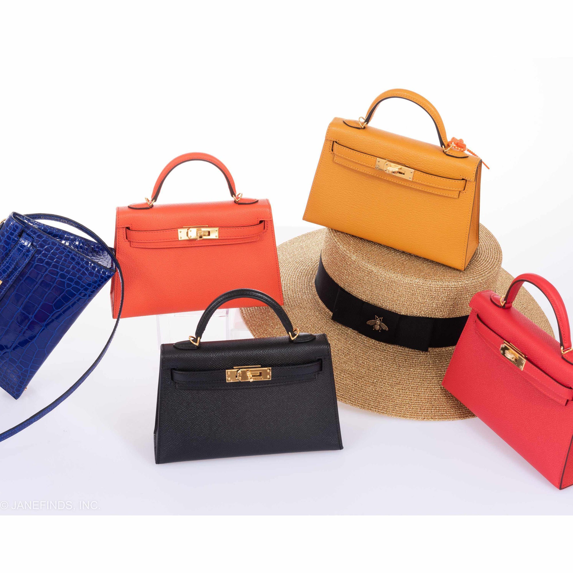 Hermès Kelly 20 Mini II Sellier Orange Poppy Chevre Gold Hardware