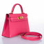 Hermès Kelly 20 Mini II Sellier Rose Lipstick Pink Chevre Gold Hardware