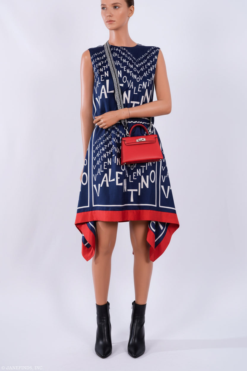 Hermès Kelly 20 Mini II Sellier Rouge Tomate Epsom Palladium Hardware