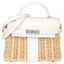 Hermès Kelly 20 Mini Picnic White, Swift & Osier Wicker Palladium Hardware - 2020, Y