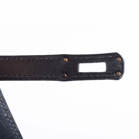 Hermès Kelly 20 Mini Sellier Vintage Black Box Leather with Gold Hardware