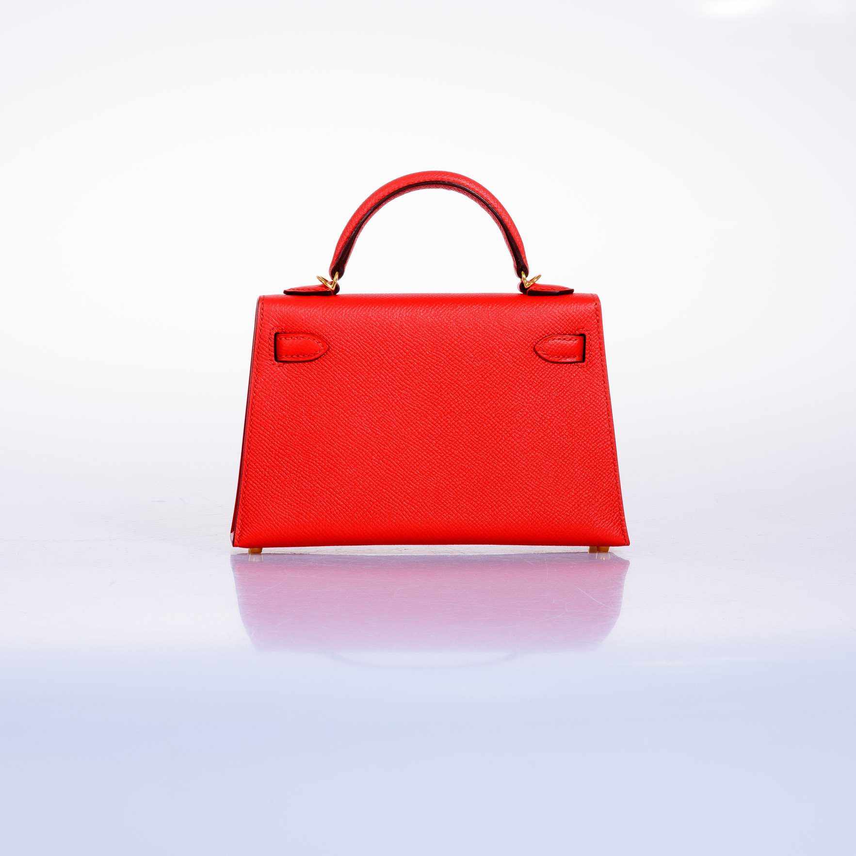 Hermès Kelly 20 Sellier Rouge Tomate Epsom Gold Hardware