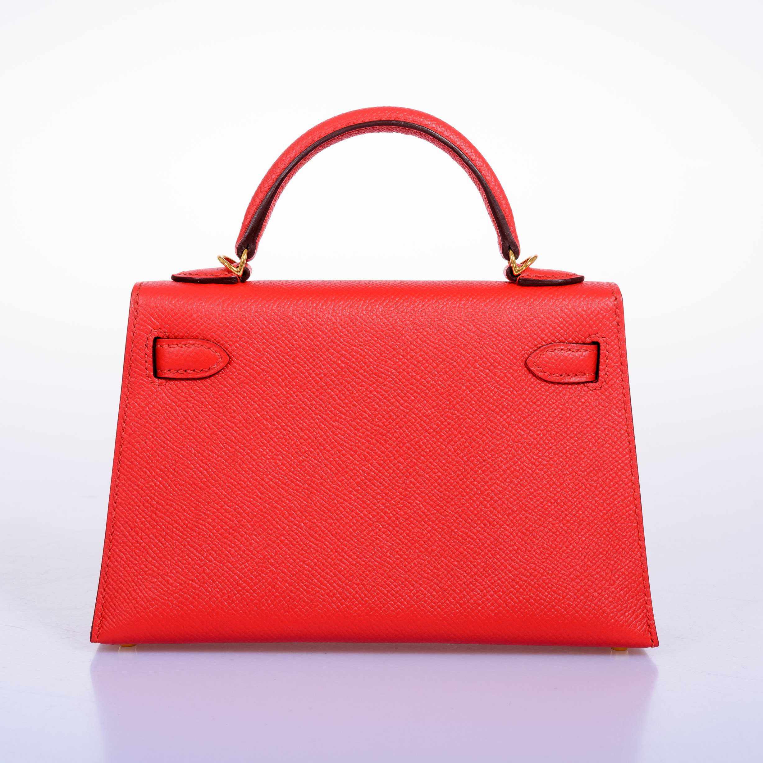 Hermès Kelly 20 Sellier Rouge Tomate Epsom Gold Hardware