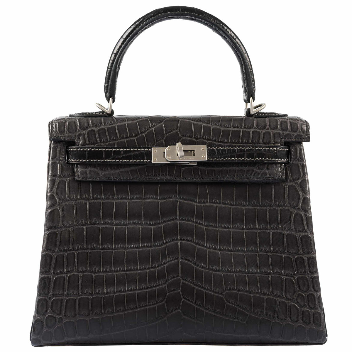Hermes, Bags, Herms Kelly Pochette Niloticus Crocodile Graphite