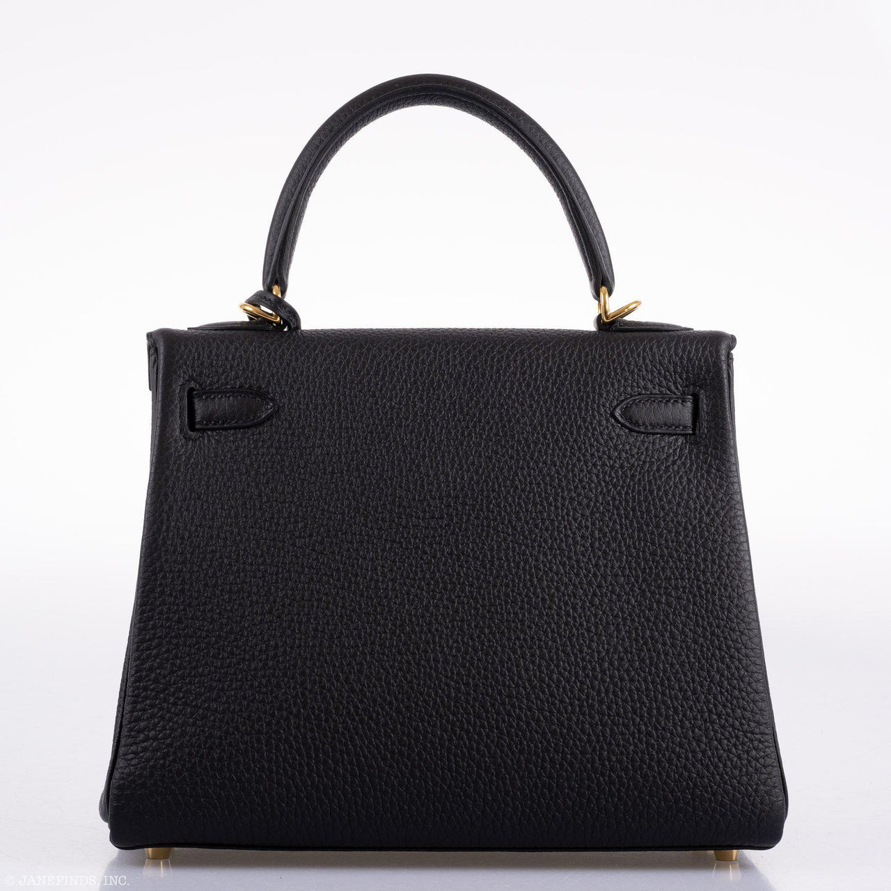 Hermès Kelly 25 Retourne Black Togo Gold Hardware - 2020, Y – JaneFinds