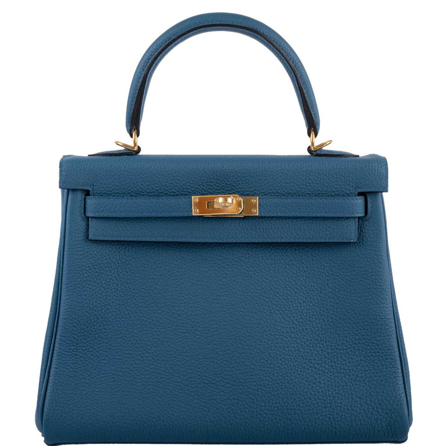 Hermes kelly clearance 25 blue