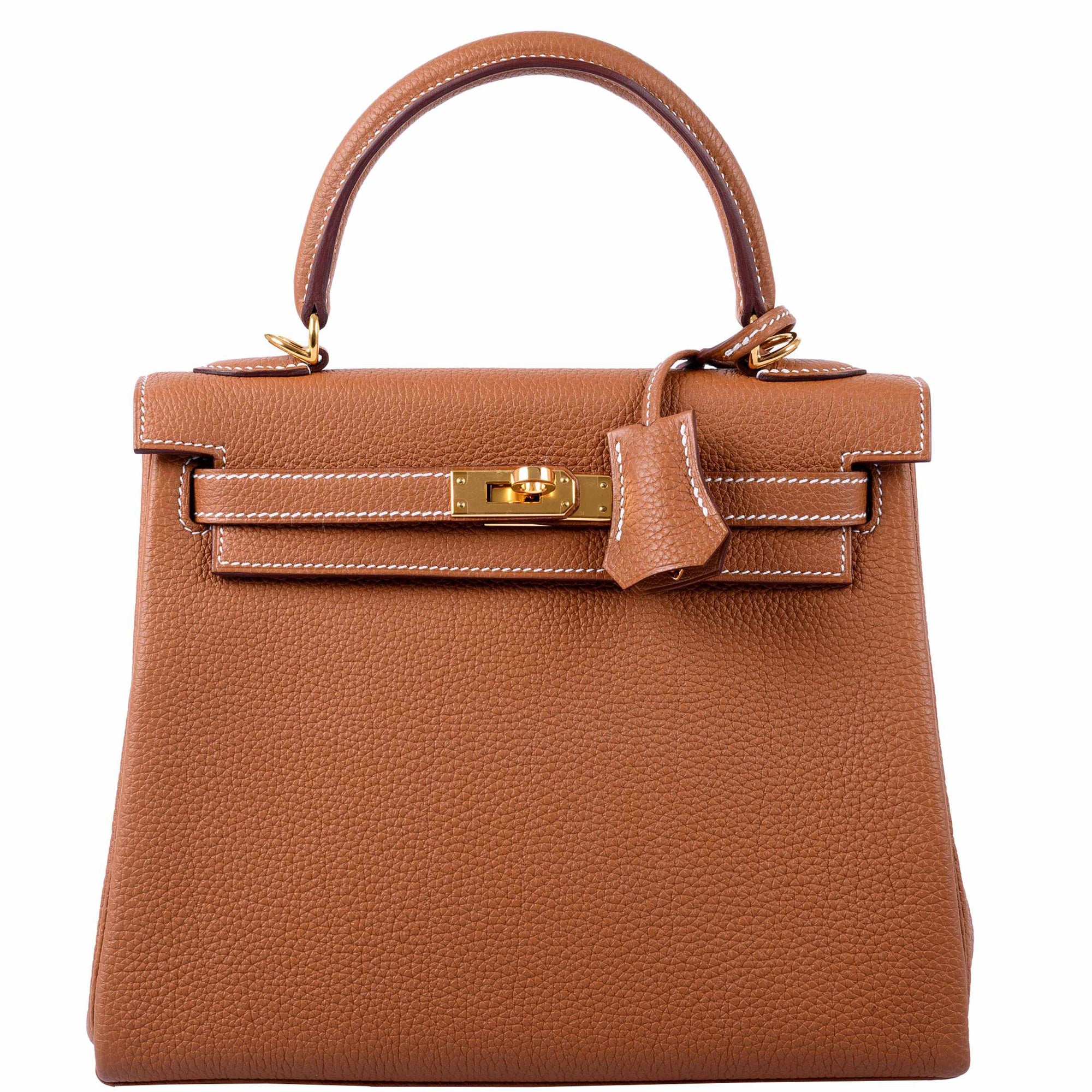 Hermès Kelly 25 Retourne Gold Togo Gold Hardware - 2021, Z