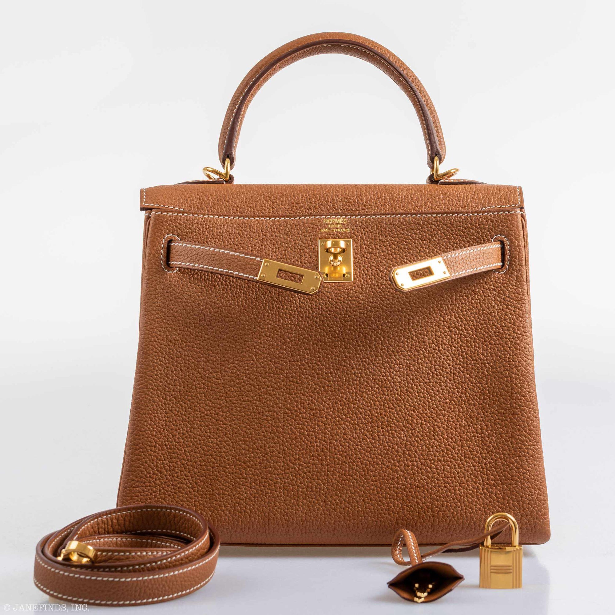 Hermès Kelly 25 Retourne Gold Togo Gold Hardware - 2021, Z