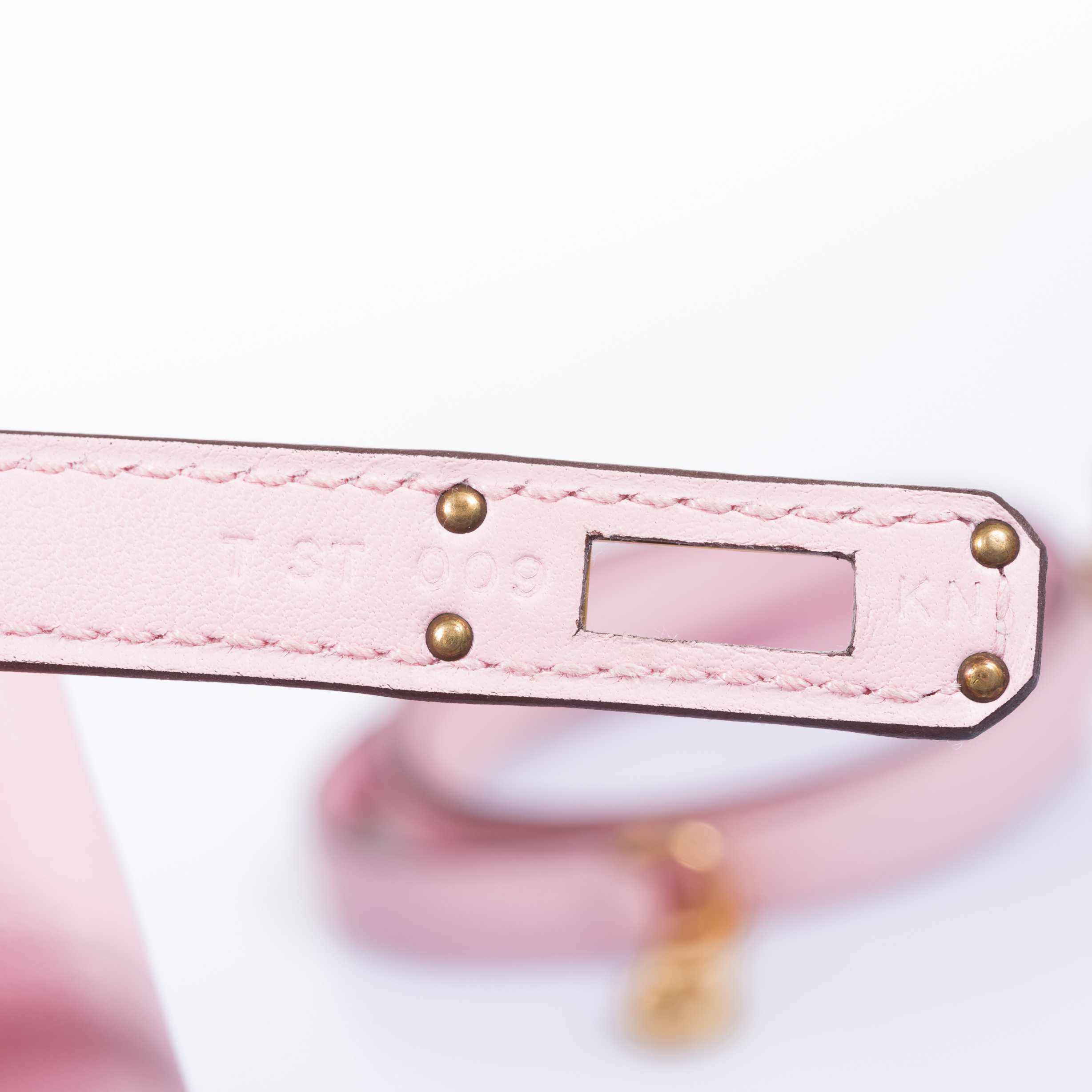 Hermès Kelly 25 Retourne Rose Sakura Swift Palladium Hardware