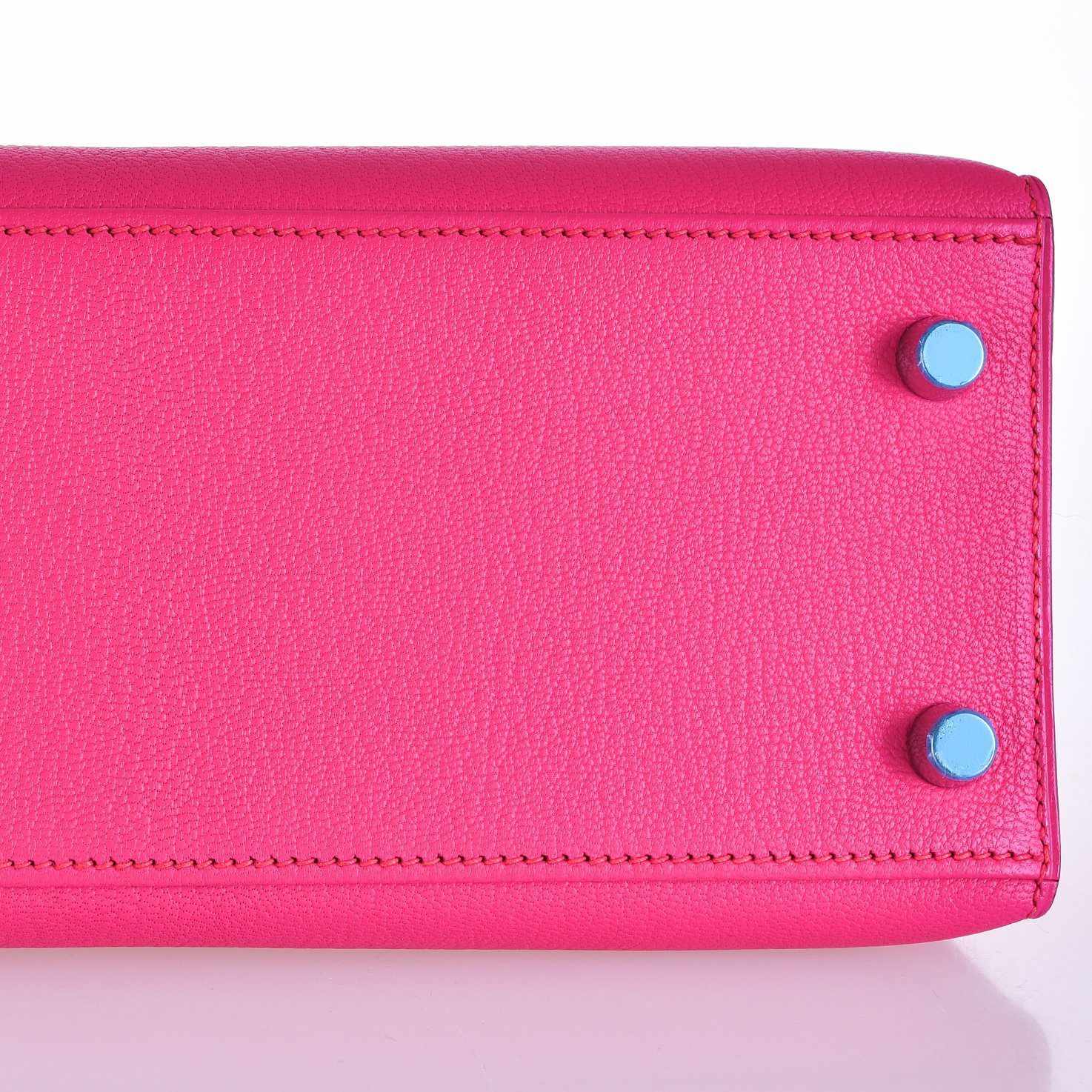 Hermès Kelly 25 Rose Shocking Pink Palladium Hardware