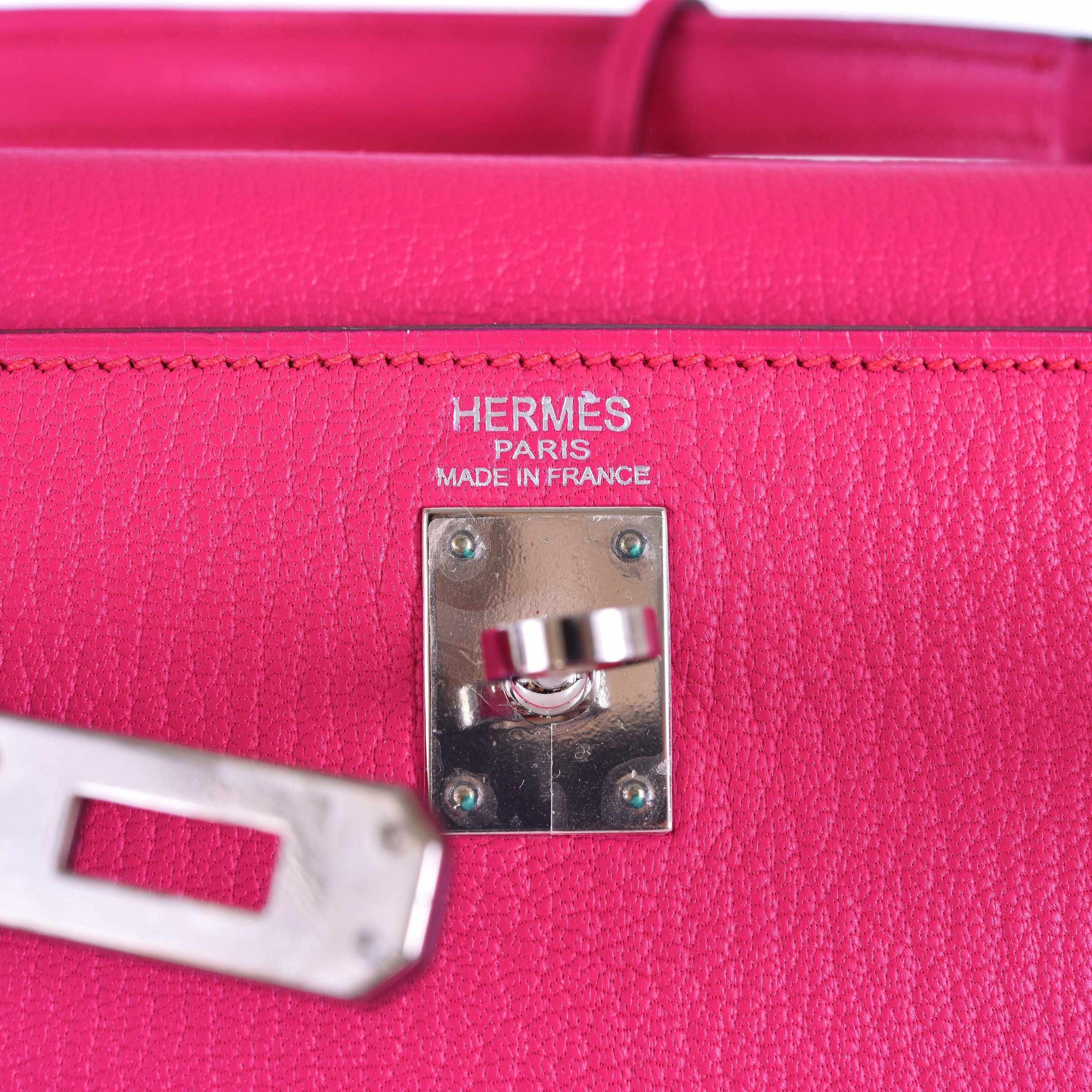 Hermès Kelly 25 Rose Shocking Pink Palladium Hardware