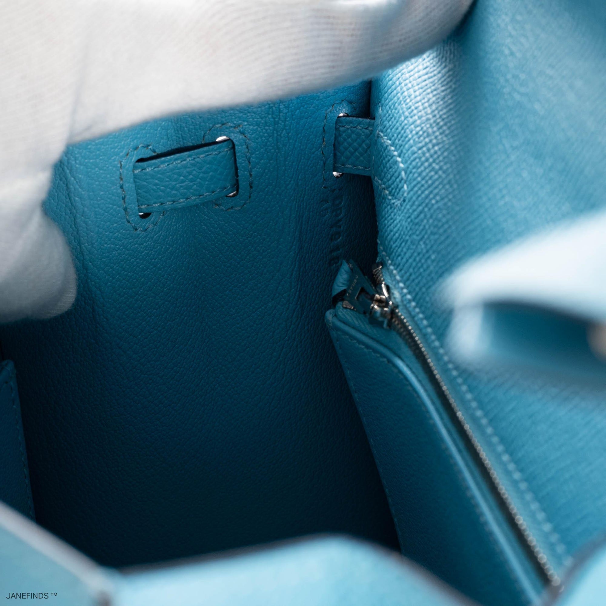 Hermès Kelly 25 Sellier Bleu du Nord Epsom leather Palladium Hardware