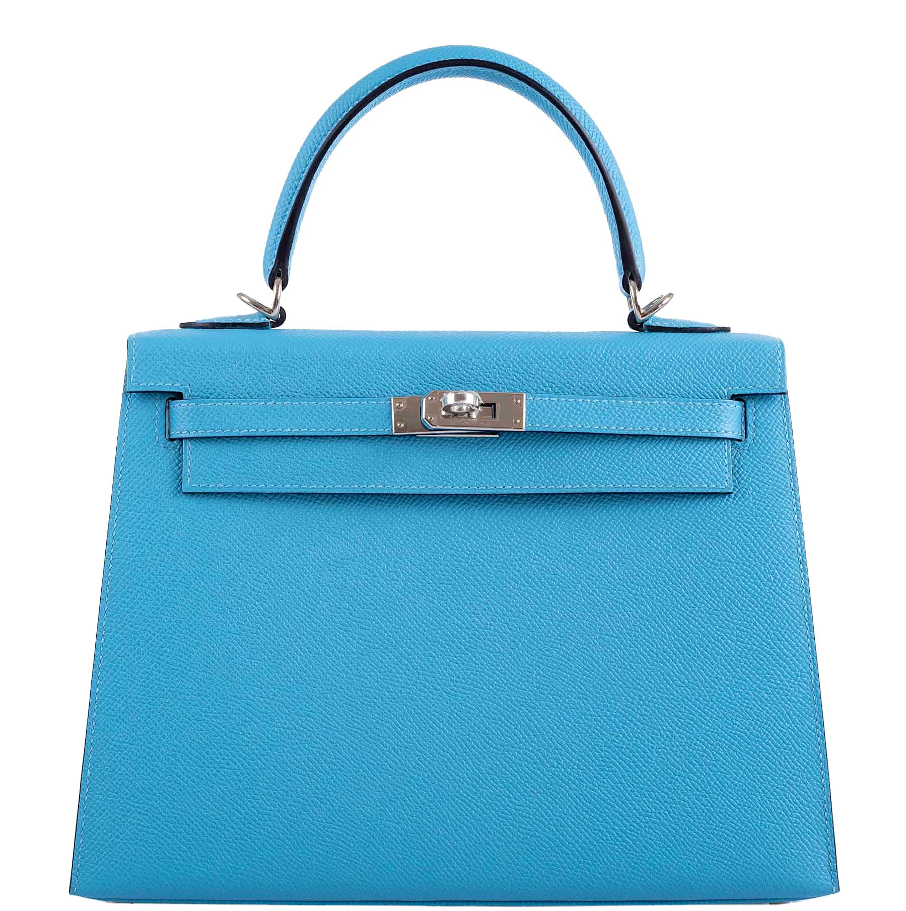 Hermès Kelly 25 Sellier Bleu du Nord Epsom leather Palladium Hardware
