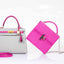 Hermès Kelly 25 Sellier HSS Bi-Color Gris Mouette And Magnolia Epsom Brushed Gold Hardware