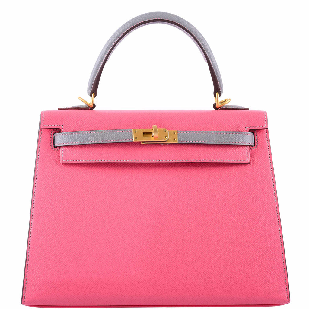 Brand new Hermes kelly 28 Gris Mouette and Rose Azalee BGHW Sold – Ruelamode