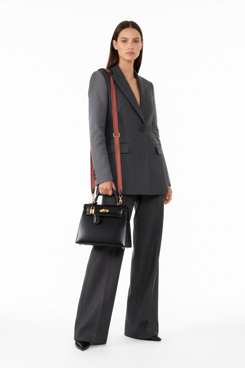 Hermès Kelly 25 Sellier Noir Box Calf Gold Hardware