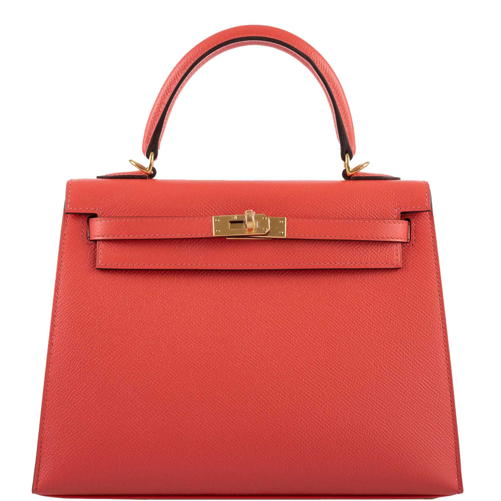 Hermès Kelly 25 Sellier Rose Jaipur Epsom Gold Hardware