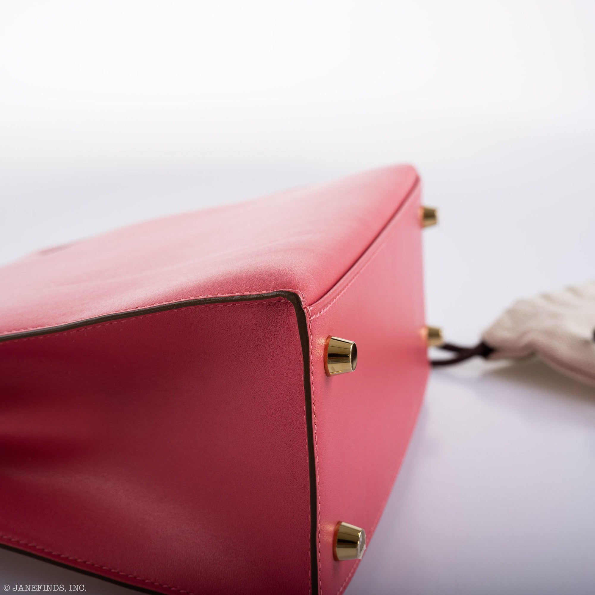 Hermès Kelly 25 Sellier Rose Lipstick Tadelakt leather Gold Hardware