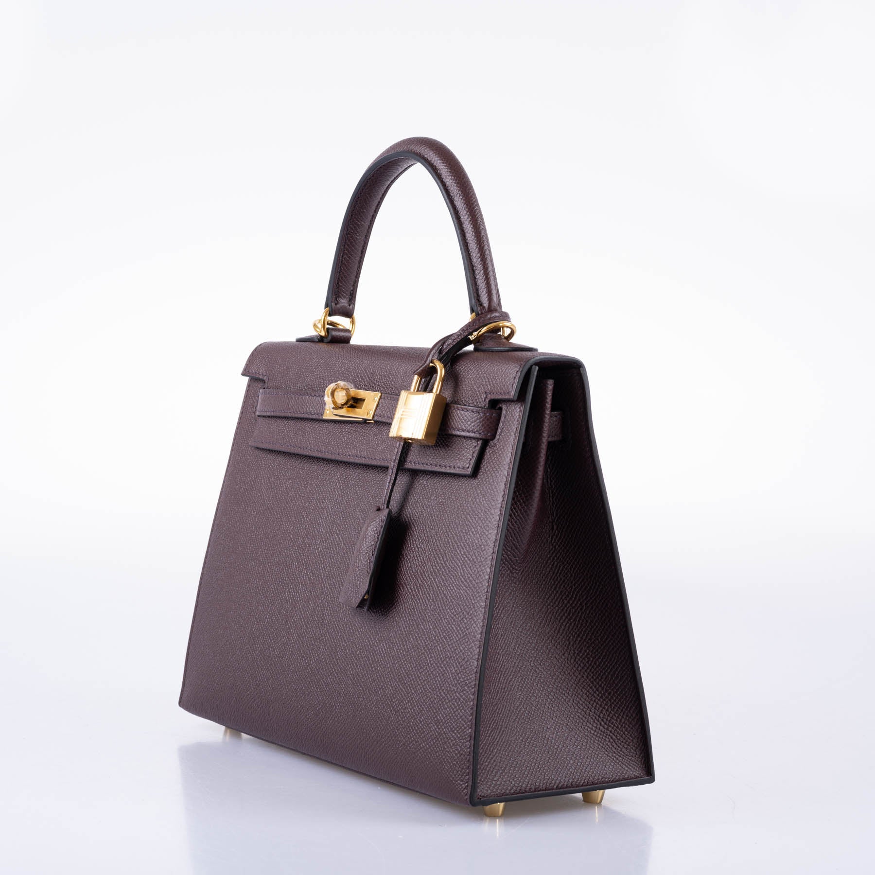 Hermès Kelly 25 Sellier Rouge Epsom with Gold Hardware