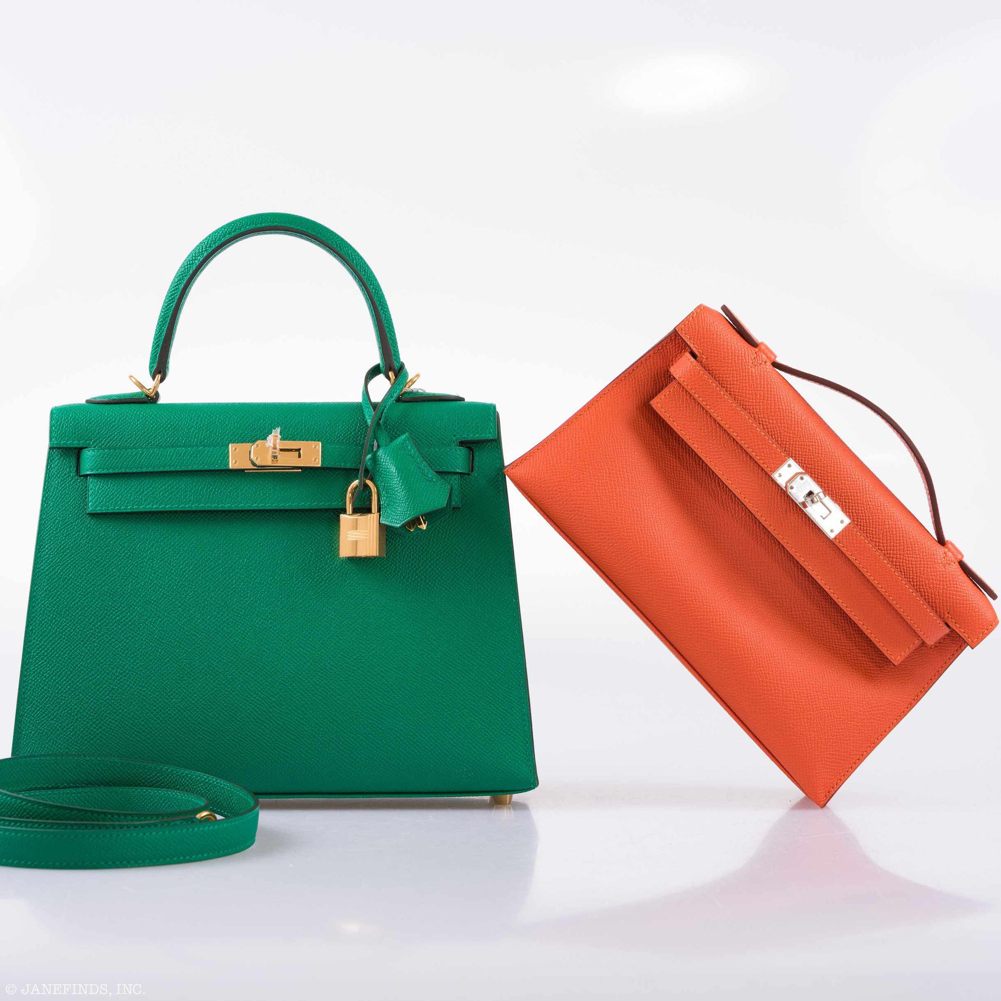 Hermès Kelly 25 Sellier Vert Vertigo Epsom Gold Hardware
