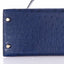 Hermès Kelly 28 Blue Iris Ostrich Gold Hardware Rare