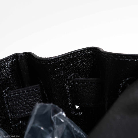 Hermès Kelly 28 Retourne Black Togo Palladium Hardware