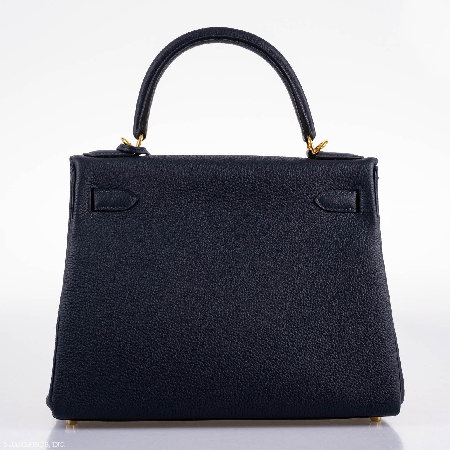 Hermès Kelly 28 Retourne Blue Nuit Togo Gold Hardware - 2020, Y