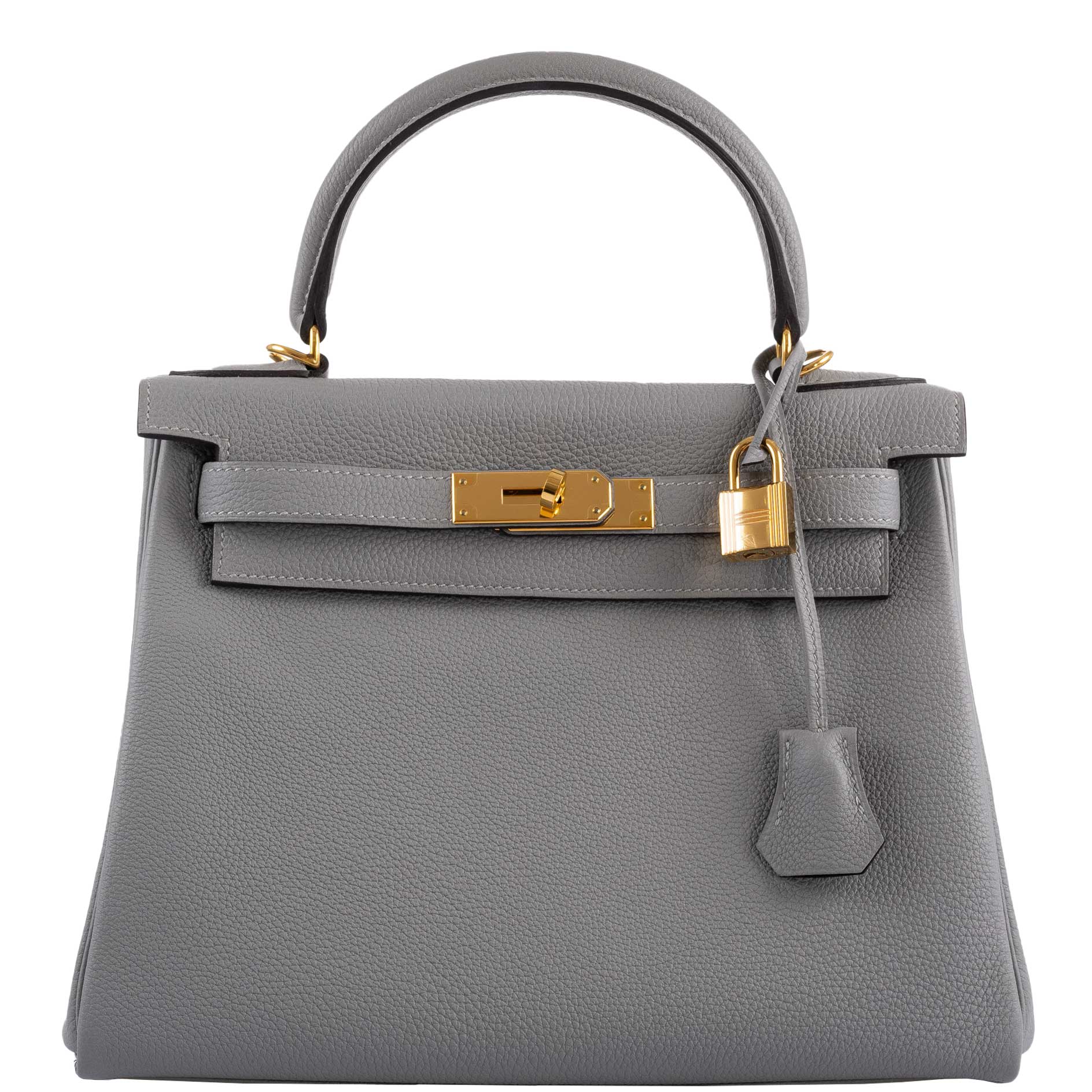 Hermès Kelly 28 Retourne HSS Gris Mouette/Noir Togo Palladium Hardware