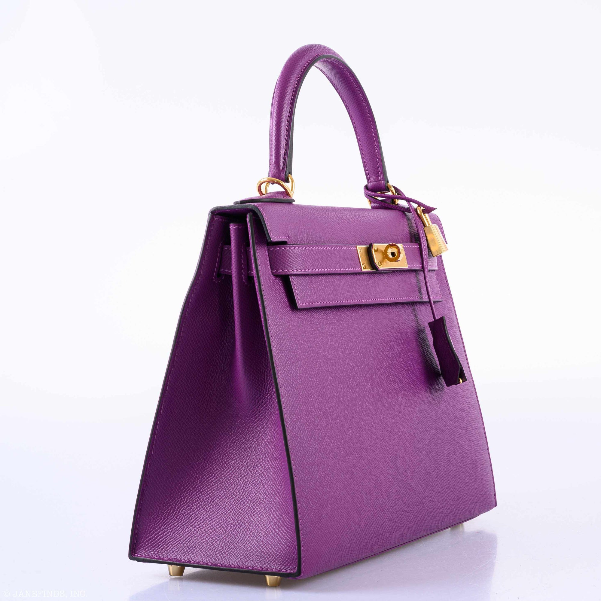 Hermès Kelly 28 Sellier Anemone Epsom Gold Hardware