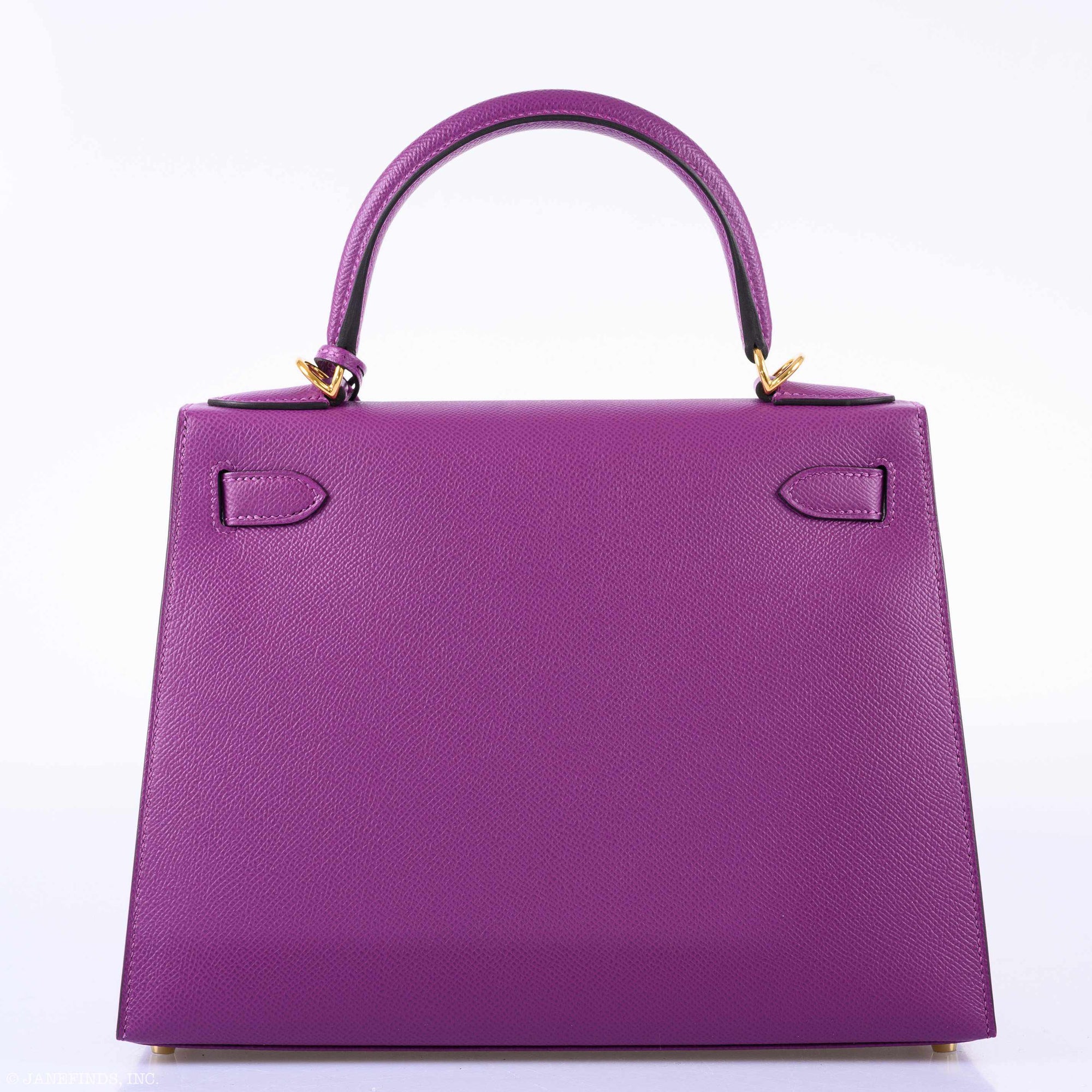 Hermès Kelly 28 Sellier Anemone Epsom Gold Hardware