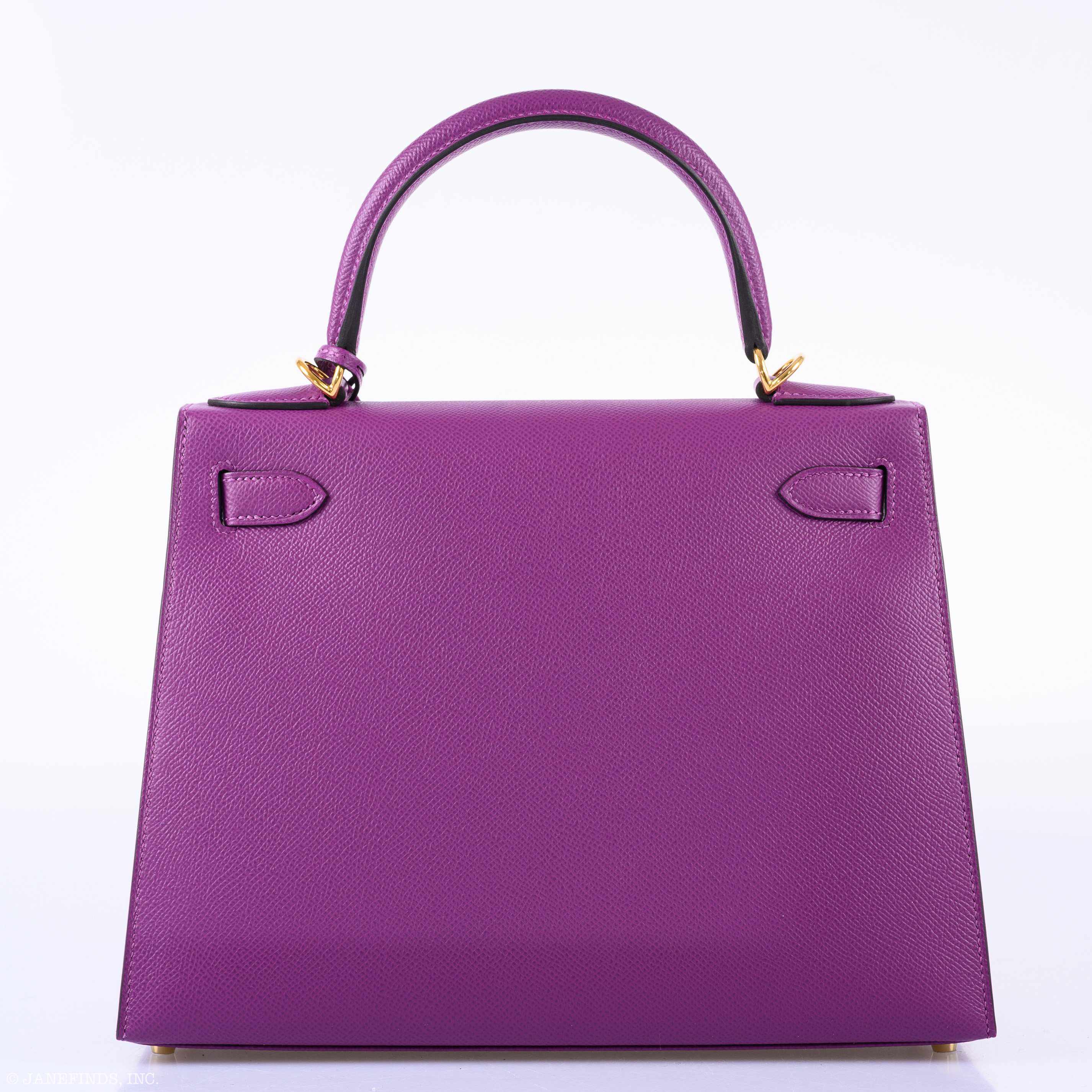 Hermès Kelly 28 Sellier Anemone Epsom Gold Hardware