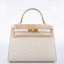 Hermès Kelly 28 Sellier Beton Ostrich with Gold Hardware - 2021, Z