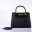 Hermès Kelly 28 Sellier Black Epsom with Gold Hardware - 2020, Y