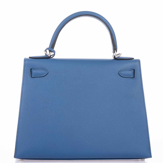 Hermes Kelly 28 Blue France Courchevel Gold Hardware – JaneFinds