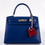 Hermès Kelly 28 Sellier Blue Electric Tadelakt leather Palladium Hardware - 2020, Y
