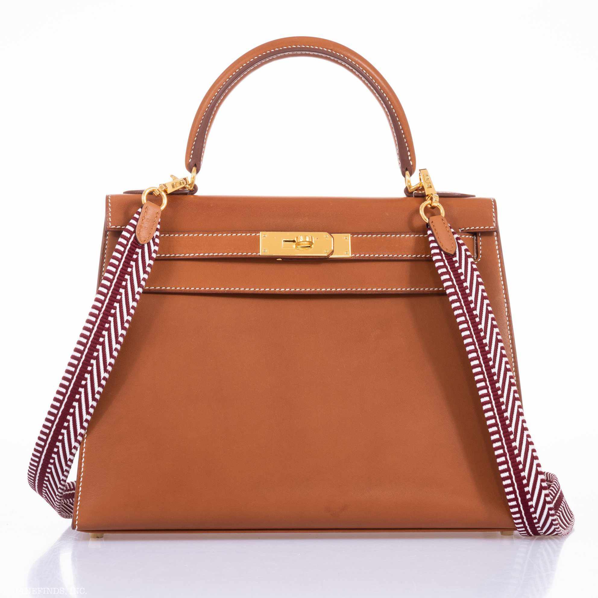 Hermès Kelly 28 Sellier Gold Barenia Gold Hardware