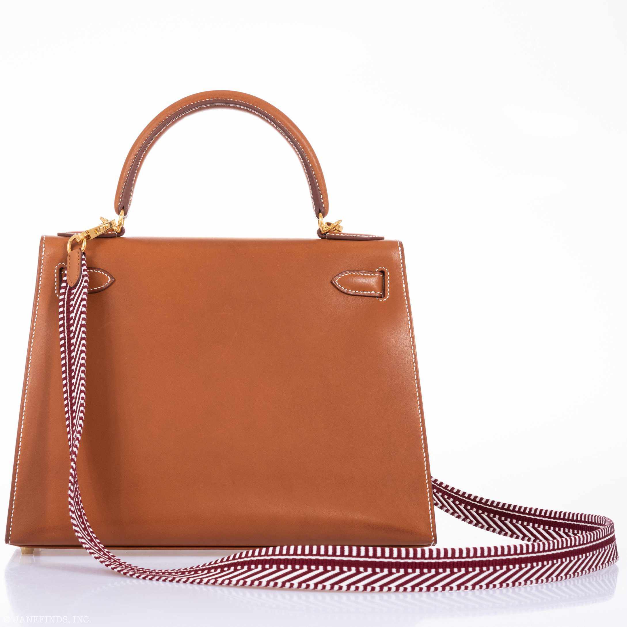 Hermès Kelly 28 Sellier Gold Barenia Gold Hardware