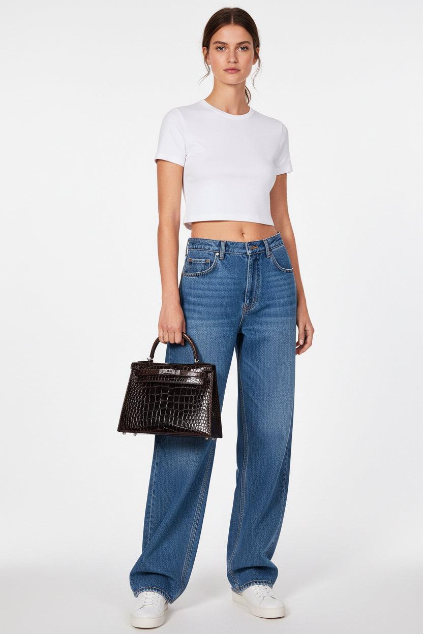 Hermès Kelly 28 Sellier Macassar, Ebene, Miel and Rose Extreme Alligator Palladium Hardware - 2021, Z