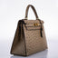 Hermès Kelly 28 Sellier Mousse Ostrich Gold Hardware - Circle W